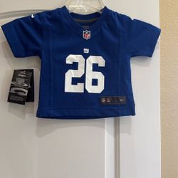 Infant New York Giants Saquon Barkley Nike Royal Game Jersey