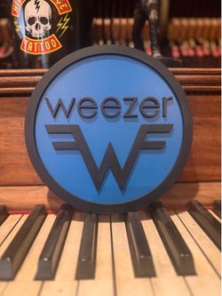 Weezer Multi-layer Logo Decor Sign 6.5”