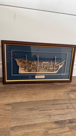 “The 100-gun ship” framed