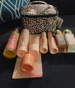 Beauty Bundle with Leopard Print Cosmetic Bag