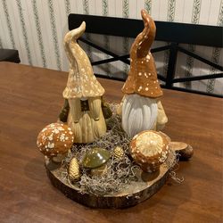 Handmade Gnomes And Mushrooms