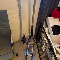 5000lb duralast low profile car jack w/ two jack stands