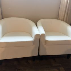 Faux Leather Lobby Chairs
