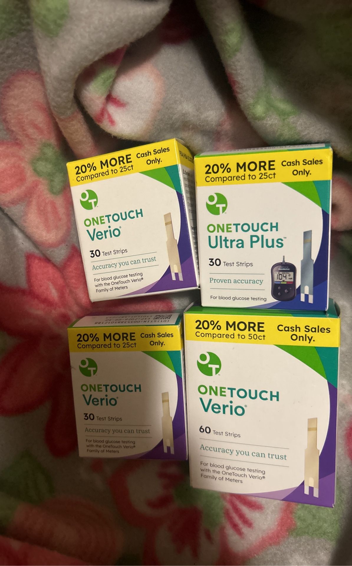 One touch Verio Test Strips