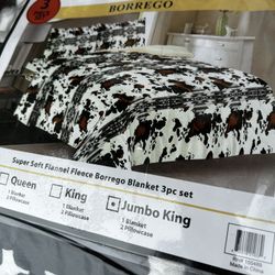 Jumbo King Borrego Blankets