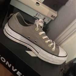 Platform Army Green Converse 