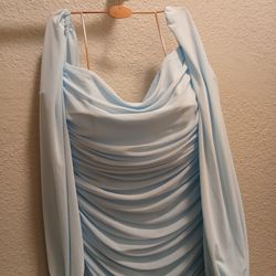 New With Tag Dress Baby Blue SMALL FITS MORE A MEDIUM