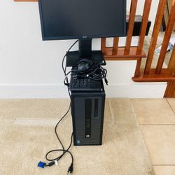 Computer HP Tower & Acer Monitor