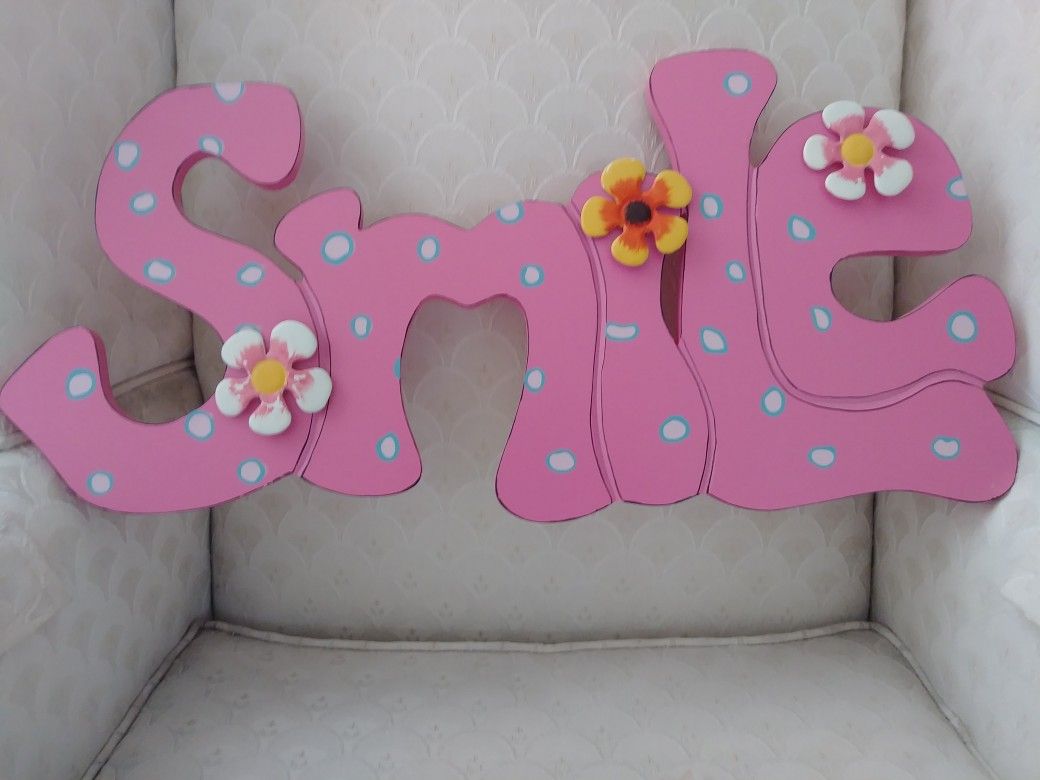 SMILE Wall Decorations Hanging
