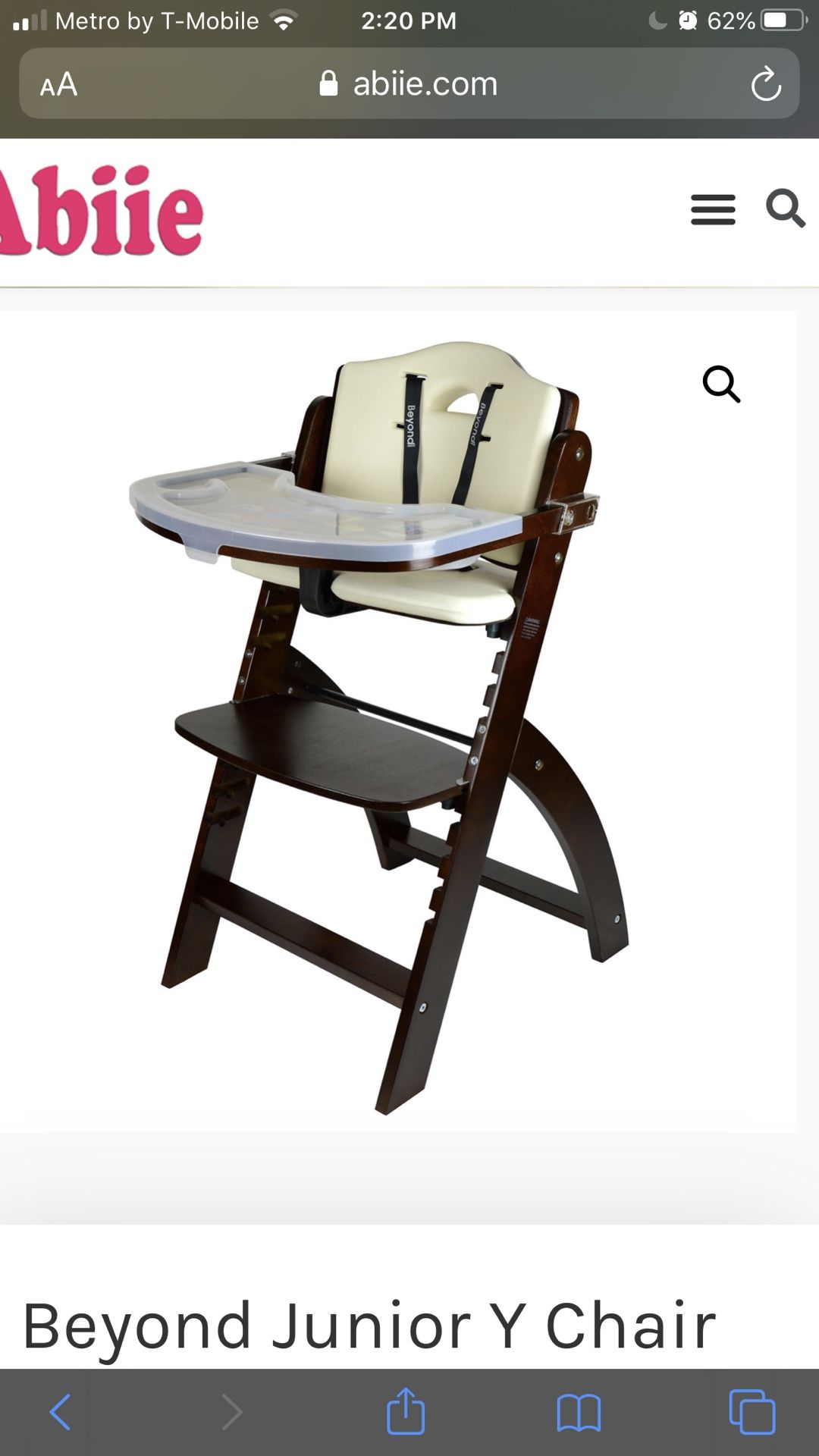 Abiie Beyond Wooden High Chair