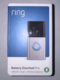 Ring Battery Doorbell Pro | 1536p HD+ Head-to-Toe Video