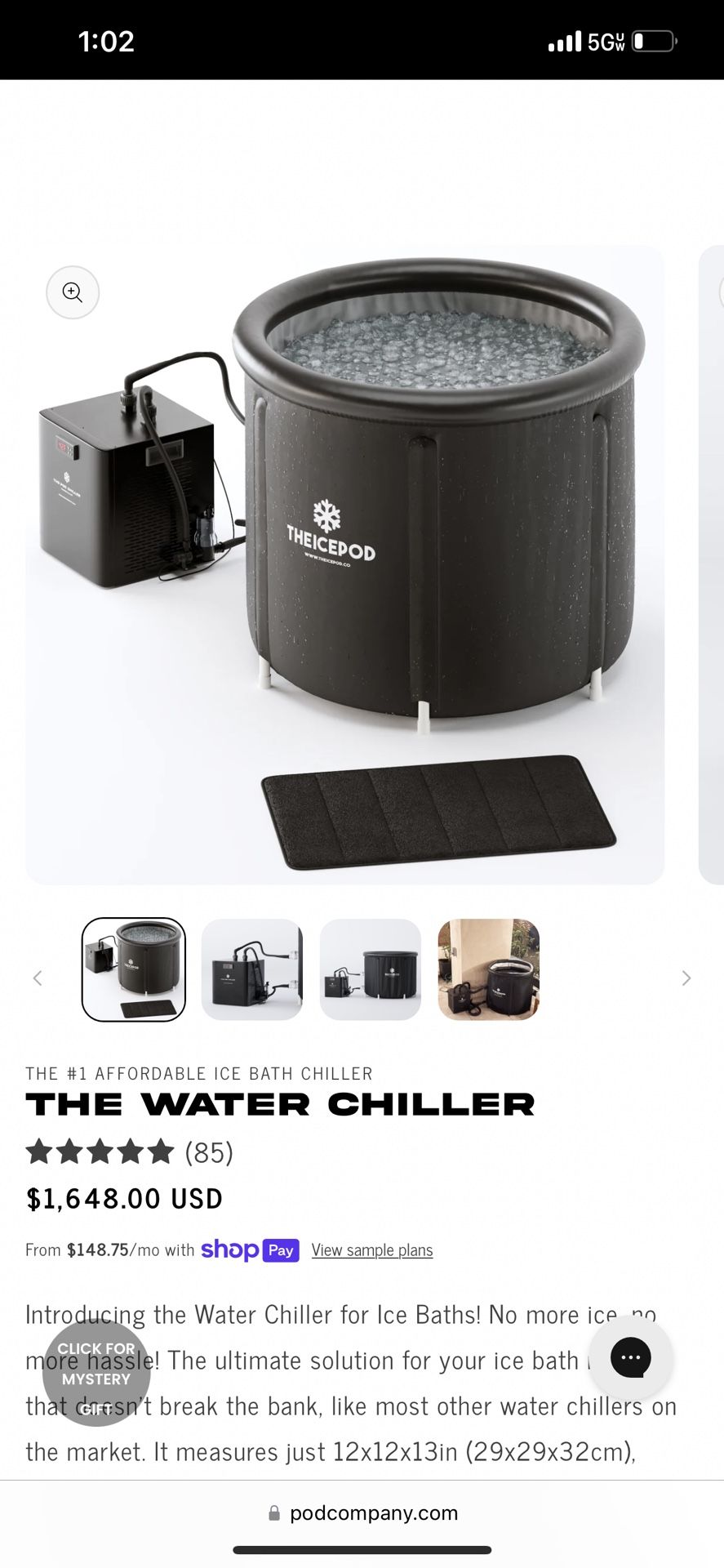 The Pod Company Ice Pod Pro W/ Chiller