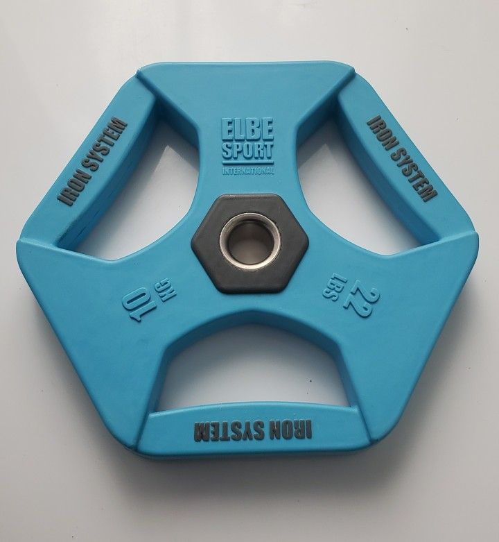 Weight Plates - 10kg/22lb - Fits With 1" Barbell / Pump Set Plate