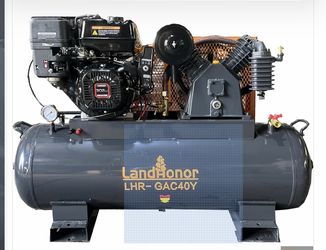 Gas powered 40 gallon Landhonor air compressor