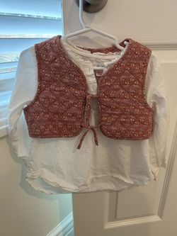 Zara Toddlers Kids Blouse With vest