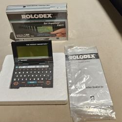 Rolodex The Pocket Secretary 32K memory Vintage 1990 In Box w Manual Used