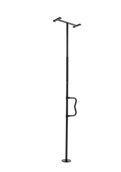Floor-to-Ceiling Transfer Pole, Tension Mounted Bathroom Grab Bar 300 Lbs Capacity 7-10 Ft WHITE NEW