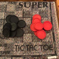 Jumbo Checkers Game w/ Cloth Board 