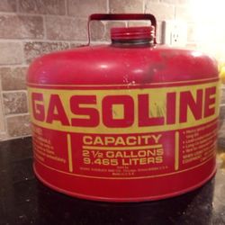 Vintage Sears Craftsman 2 1/2 Gallon Pre Ban Vented Galvanized Metal

