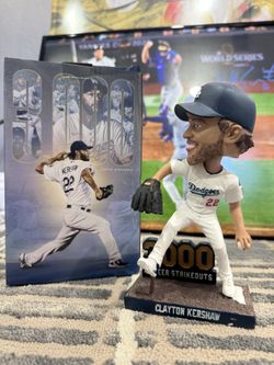 Clayton Kershaw 3000 Strikeout Bobblehead