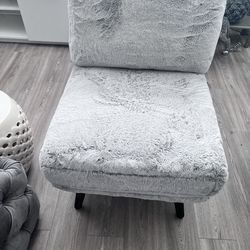 Faux fur chair