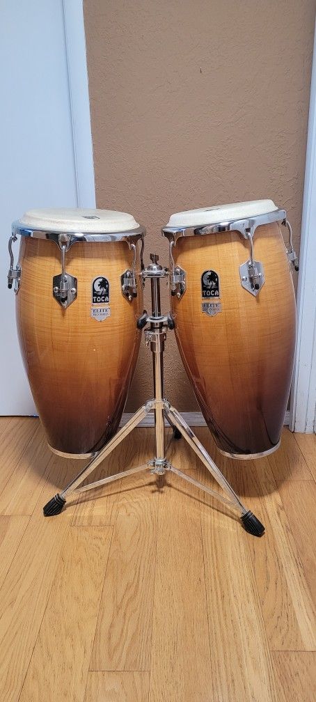 Toca Elite Pro Series Congas with Stand