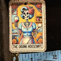 ACRYLIC KEYCHAIN DRUNKIN HOUSE WIFE NEW