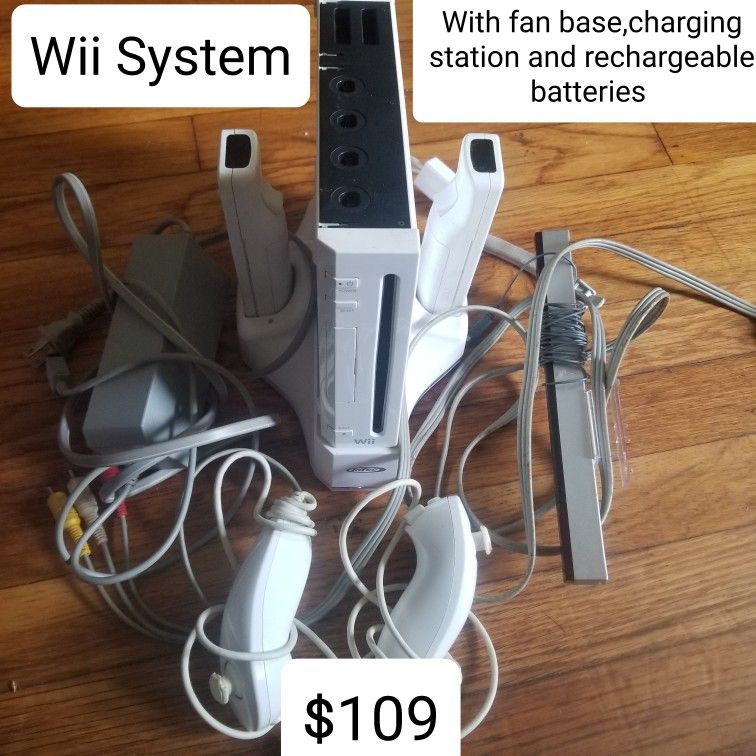 Wii System. 1 Wk Refund. 5 Star Seller. Games Sold Separately.