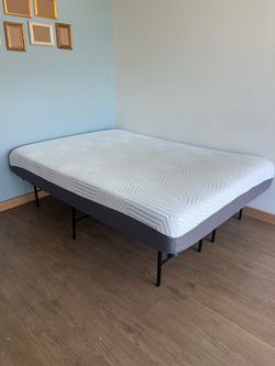 Full size mattress and metal frame