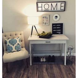 Paulo Wood Writing Desk- White