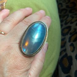 Grey Pearl Very Large Ring