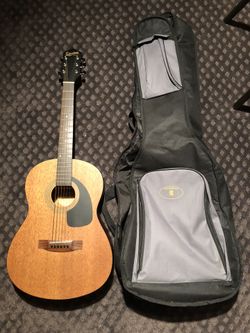 Silvertone acoustic guitar and and guardian soft cover!