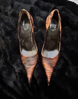 Icône (Real) snake skin heels (size 40 U.S 8.5 - 9)