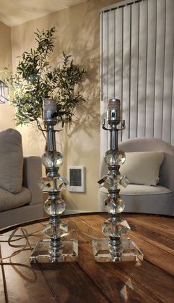 Set Of Acrylic Lamp Bases