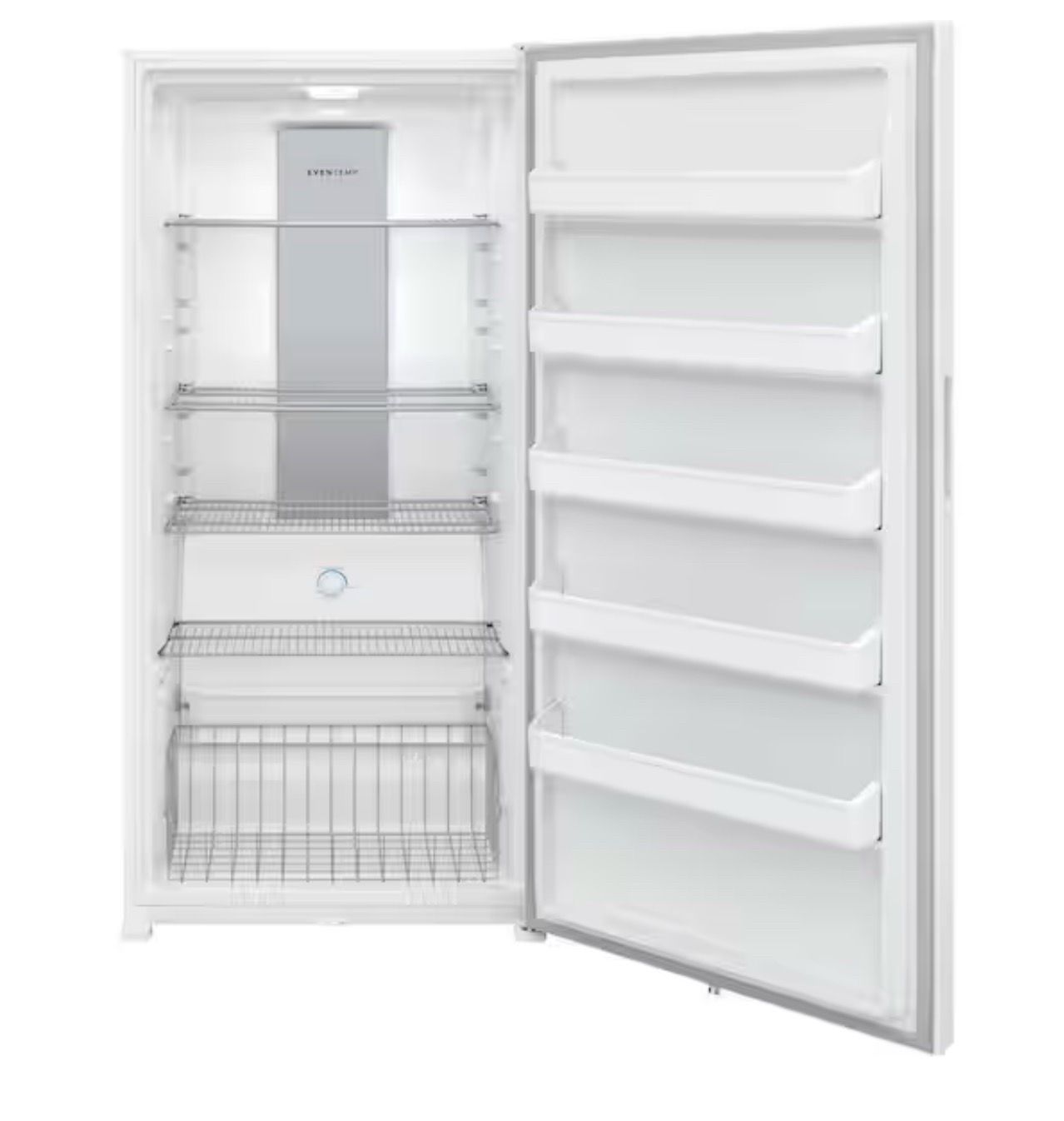 Upright garage ready white freezer