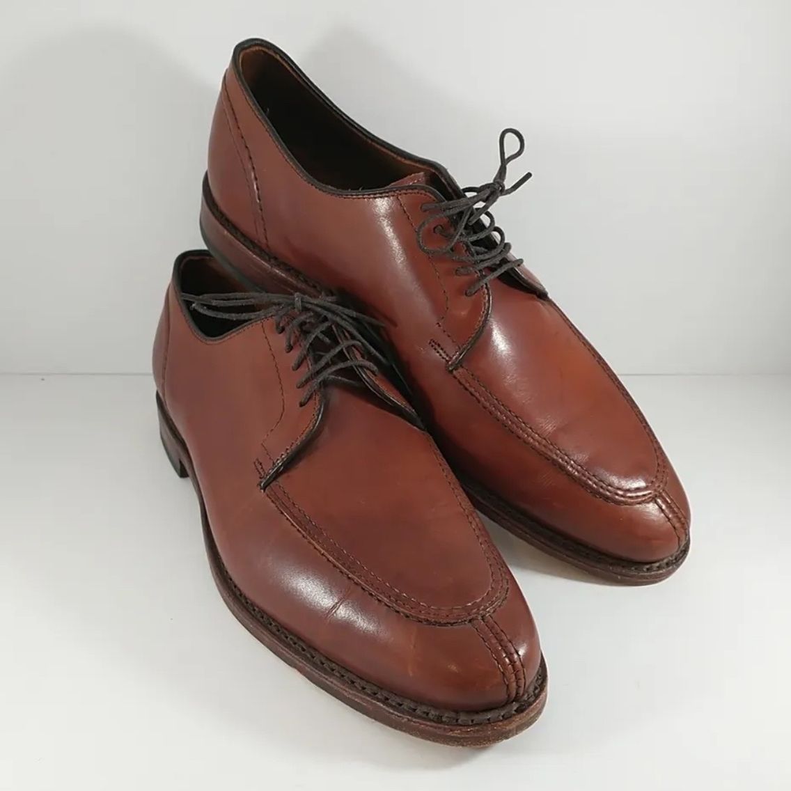 Allen Edmonds LaSalle Brown Leather Mens Lace Up Oxford  display picture 1