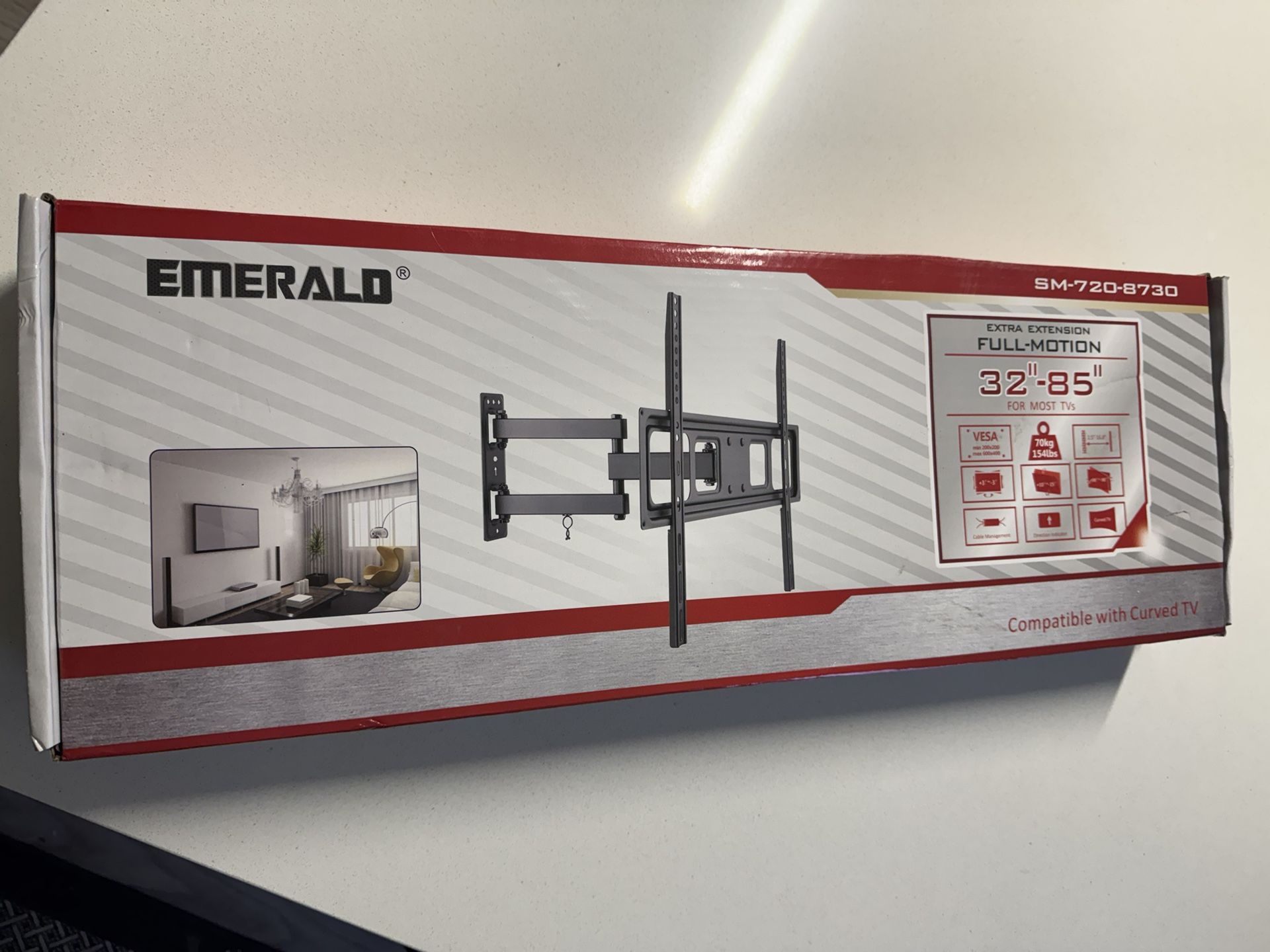 Emerald Full Motion TV Wall Mount