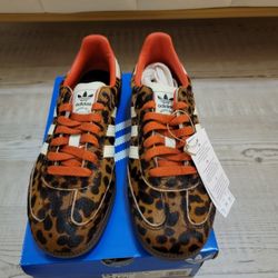 Adidas Samba OG Leopard Print Shoes Size M 6.5/W 7.5 NWT and box