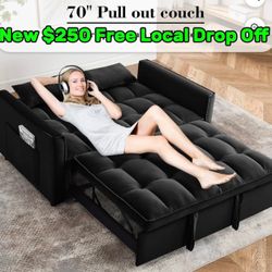 Black Sofa Bed Couch 🛋️ Brand New In Box 📦 Free Local Drop Off 