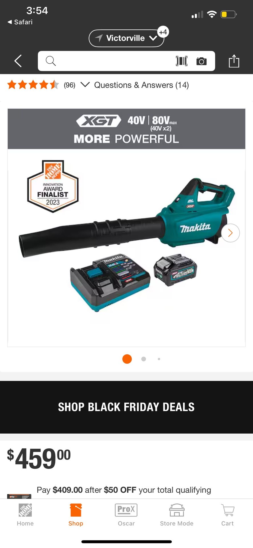 MAKITA XGT 40V Max Brushless Cordless Leaf Blower Kit
