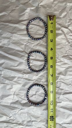 $10 Women's Costume Jewelry, 3 Multi-colored Pearl Bracelets