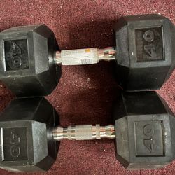 Set Of 2 40 Pound Dumbbell 