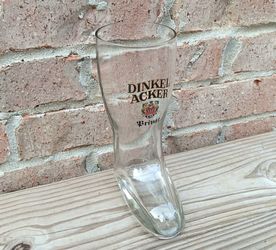 Vintage Dinkel Acker Glass Boot Mug