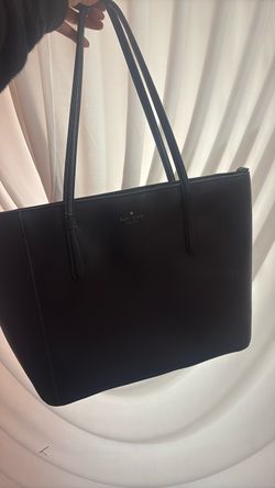 Kate Spade Black Leather Tote Bag
