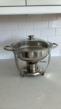 Crate & Barrel buffet chafing dish with fuel
