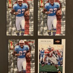 4 Eddie George Rookie Cards