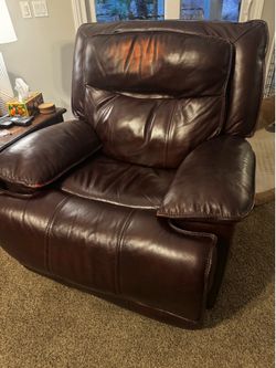 2 Leather Power Recliners