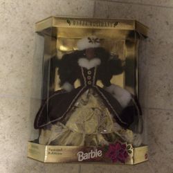 Barbie doll - Vintage 1996 Happy Holidays African American Mattel Barbie In NEW Never Opened Box $40
