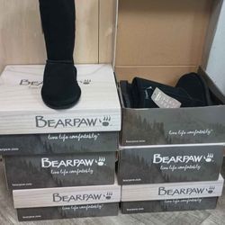 Botas  de ante negro Bearpaw  - Talla 1,2,3,4,5