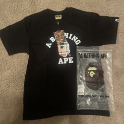 Black Bapesta Collab With Burberry Shirt 